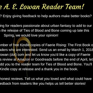 Join The A. E. Lowan Reader Team 022318