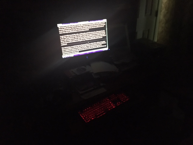 Writing Space Dark